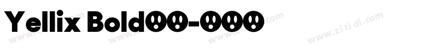 Yellix Bold下载字体转换